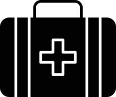 First Aid Kit Glyph Icon vector