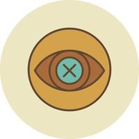 Blind Filled Retro vector