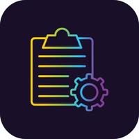 Order Processing Gradient Icon vector