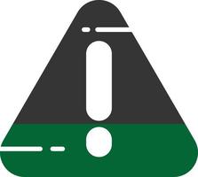 Alert Glyph Two Color vector