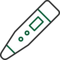 Thermometer Line Two Color vector