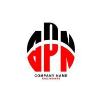 creative BPN letter logo design with white background vector