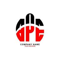 creative BPE letter logo design with white background vector