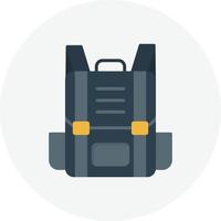 icono lleno de mochila vector