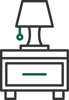 Nightstand Line Two Color vector