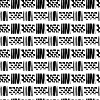 Semless hand drawn pattern with different spots. Abstract strokes texture for fabric, paper, textile, apparel. Vector illustration