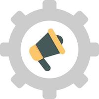 Marketing Automation Flat Icon vector