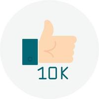 10k Flat Circle vector