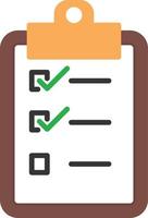 Checklist Flat Icon vector