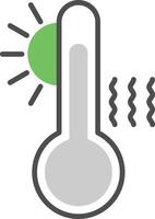 High Temperature Gradient Icon vector