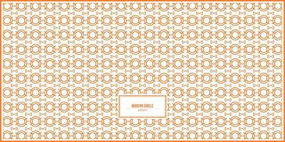 patrón moderno de círculo abstracto naranja vector