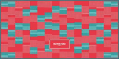 multiple rectangle pattern with colorfull lines vector