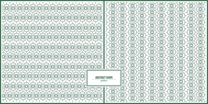 horizontal y vertical del patrón de forma abstracta verde vector