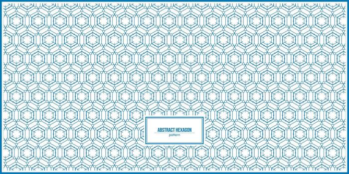 abstract pattern of hexagon and small circle vector