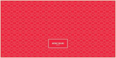 abstract thin lines pattern with red background vector