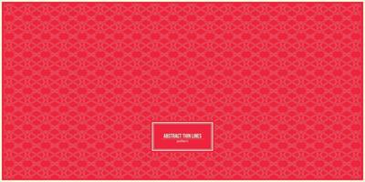 abstract thin lines pattern with red background vector