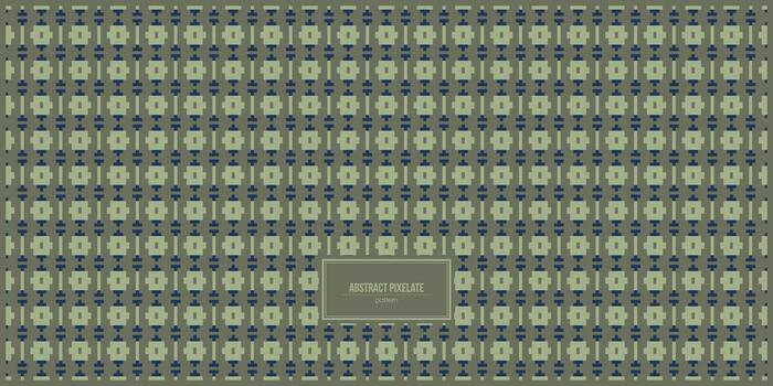 patrón de batik pixelado abstracto con fondo oscuro vector