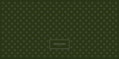 symmetric triangle pattern with dark green pattern vector