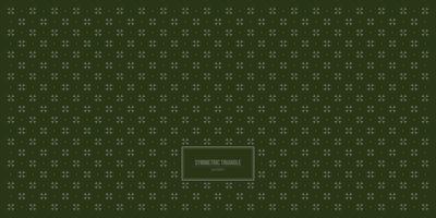 symmetric triangle pattern with dark green pattern vector