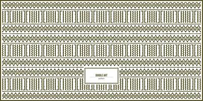 doodle art pattern with ancient theme vector