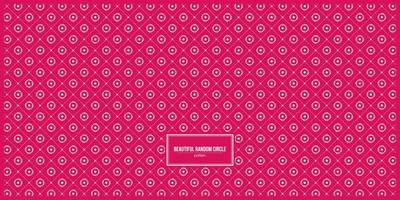 beautiful random circle pattern with red background vector