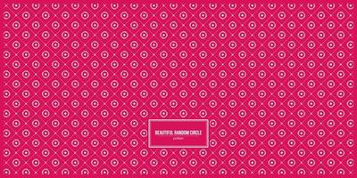 beautiful random circle pattern with red background vector