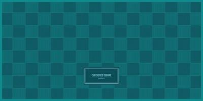 checkered square pattern with dark green color vector