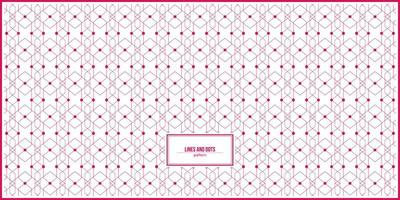 pink lines and dots pattern vector