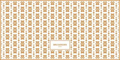 simple and classic batik pattern with dominant orange color vector