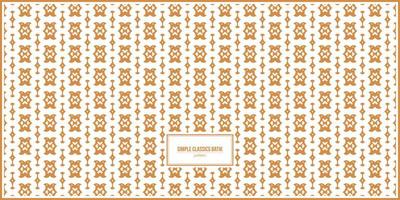 simple and classic batik pattern with dominant orange color vector