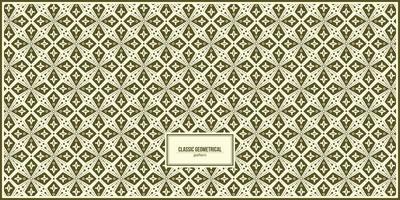 classic pattern of vintage geometrical shape vector