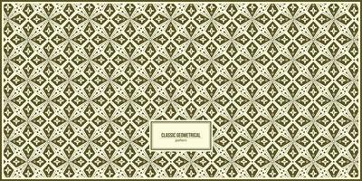 classic pattern of vintage geometrical shape vector