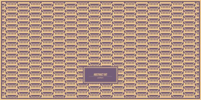 unique abstract bit art pattern vector
