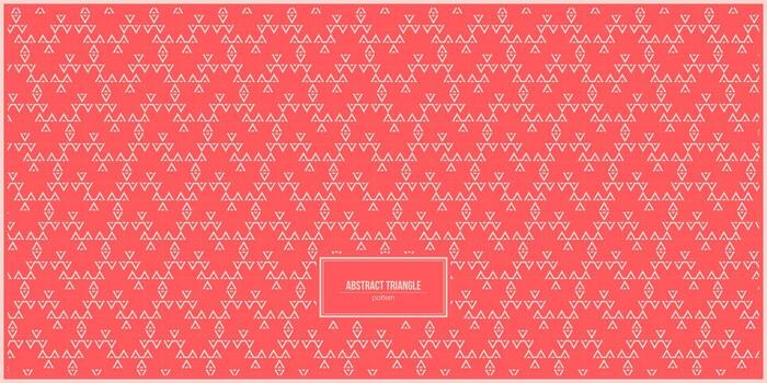 abtract triangle pattern with red pastel background vector