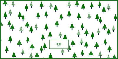 green fir tree pattern with random position vector