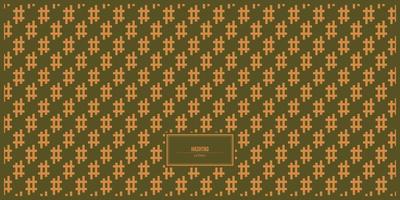 hashtag pattern with dark brown background vector