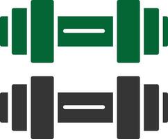 Dumbbell Glyph Two Color vector