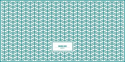 waving lines pattern with bright color vector