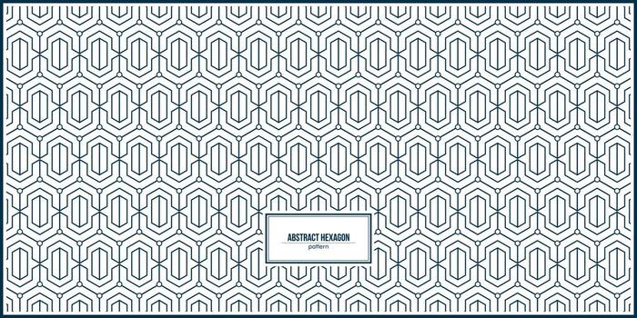 abstraxt pattern of hexagonal shape and circle vector