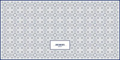 doodle art pattern of multiple lines and dots vector