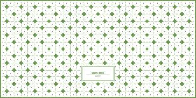simple symmetrical green batik pattern vector