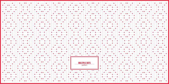 hermoso patrón de múltiples puntos rojos vector