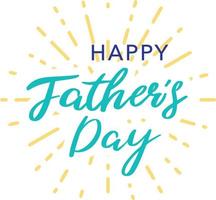 Happy Father's Day Lettering vector