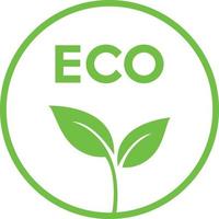 símbolo del logotipo de la ecología de la hoja vector