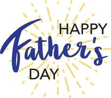 Happy Father's Day Lettering vector