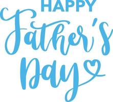 Happy Father's Day Lettering vector