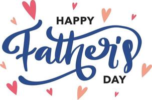 Happy Father's Day Lettering vector