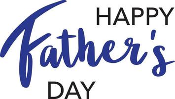 Happy Father's Day Lettering vector