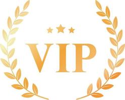 VIP quality badge or label of element vector