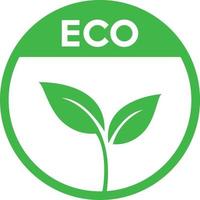 Leaf ecology logo symbol vector